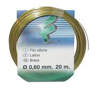 Fil de laiton compté - ép.0.6 mm - L : 20 m - couronne