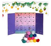 Fil de l'Avent de Noël - 25 jours de fournitures de tricot | Calendrier du compte à rebours au crochet | Kit d’artisanat d’hiver pour les femmes mères passionnées | Projets de laine DIY Décoration sai