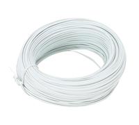 Fil de liaison en acier de renfort, fer galvanisé, PVC, fil d'attache, haute résistance, flexible, durable, résistant à l'érosion pour la construction, le jardinage, les projets (Blanche)