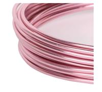 Fil de liaison en aluminium, Aluminium Beading Cord 1-5mm Soft Pink For Bracelet Necklace Jewelry Making(2mm 5meter)
