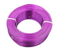 Fil de liaison en aluminium, Aluminium Craft Wire Gold Plating Multicolor 1-2mm(Dark Purple,1mm)