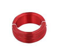 Fil de liaison en aluminium, Aluminium Wire Multicolor 1mm Diameter for DIY Crafts Accessories Modeling Materials(Red)