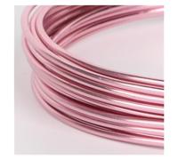 Fil de liaison en aluminium, Aluminum Craft Wire Soft Pink 1-5mm Multiple Sizes for Jewelry Making(2mm 5meter)
