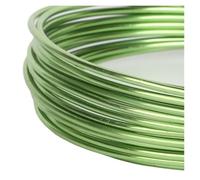 Fil de liaison en aluminium, Aluminum Wire 2mm 12 Gauge 5m Dead Soft Anodized Multicolor DIY Jewelry Craft(Light Green)
