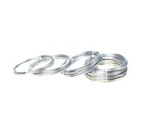 Fil de liaison en aluminium, Aluminum Wire 5M/Roll 1-300cmm Multicolor Painted Craft DIY Earrings Choker Necklace(Silver,1.5mm)