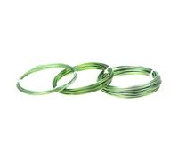 Fil de liaison en aluminium, Aluminum Wire 5M/Roll 1-300cmm Multicolor Painted Craft DIY Earrings Choker Necklace(Emerald Green,1.00mm)