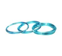 Fil de liaison en aluminium, Aluminum Wire 5M/Roll 1-300cmm Multicolor Painted Craft DIY Earrings Choker Necklace(Sky Blue,3.00mm)