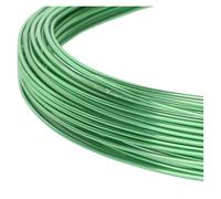 Fil de liaison en aluminium, Painted Multicolor Round Aluminium Wire 1-2.5mm 3-10m Lengths for DIY Jewelry(Light Green,1mm 10Meters)