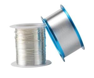 Fil de liaison en argent pur 100m/200m/400m 99.99%, diamètre 0.025mm/0.05mm for l'emballage et la recherche de LED à semi-conducteurs(200 meters)