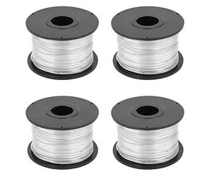 Fil de Lien de Renfort, 4pcs 110mx0.8mm Bobine de Fil d'Acier Inoxydable pour Machine de Liage de Renfort Automatique plus Doux et plus Facile à Nouer le Renfort, Barre d'Armature Cravate