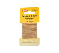 Fil de lin, 20 m, beige