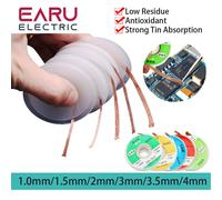 Fil de mèche pour dissolvant de tresse à dessouder, 1.5mm 2mm 2.5mm 3mm 3.5mm 1.5M 3M, cordon de plomb pour soudure, câble de ventouse en étain, outil de réparation de Flux