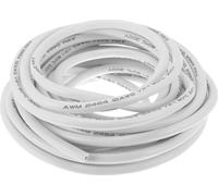 Fil De Mise À La Terre Électrique Fil D'Alimentation Automobile 30Ft Blanc Tc 1 Pcs 12Awg 2 Conducteur Entièrement Isolé Et Revêtement Doux Universel
