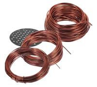 Fil de Modelage pour Bonsaï 1 Set, Cuivre et Plastique Marron