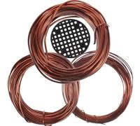 Fil de Modelage pour Bonsaï, Kit DIY en Cuivre et Plastique Marron