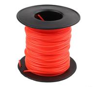 Fil de nylon rond de 2,7 mm x 50 m pour bordure de pelouse - Compatible avec les pelouses longues bosch