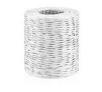 Fil de Papier, 200 m/656 ft Cordon en Papier, Fil de Fer Rotin de Papier Naturel, pour Emballage de Bouquet de Noël, Décoration Artisanale Créatifs DIY, Emballage de Cadeaux - Marron