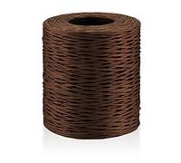 Fil de Papier, 200 m/656 ft Cordon en Papier, Fil de Fer Rotin de Papier Naturel, pour Emballage de Bouquet de Noël, Décoration Artisanale Créatifs DIY, Emballage de Cadeaux - Marron