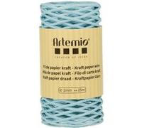 Fil de papier kraft bleu ciel 2mm x 25 m - Artemio Bleu G