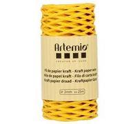 Fil de papier kraft jaune 2mm x 25 m Bleu G
