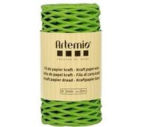 Fil de papier kraft vert prairie 2mm x 25 m - Artemio Bleu G