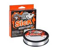 Fil de pêche Berkley Sick Nylon - Monofilament Solide, Peu d'élasticité, Peu de mémoire, résistant à l'abrasion et Parfait pour la pêche en Eau Douce et la pêche en mer