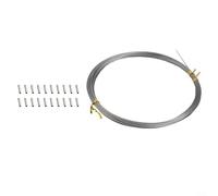 Fil de pêche en eau salée de 17,8 x 17,8 cm en acier inoxydable résistant aux morsures pour une utilisation en eau salée avec résistance d'essai de 2,3 kg, 4,5 kg, construction flexible en acier