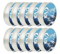 Fil de pêche monofilament en nylon de 1000 m par bobine, 10 unités par commande, conçu pour une réponse constante à la traînée et une torsion minimale de la ligne dans la bobine (1,5)