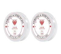 Fil de pêche transparent inélastique, 0,6 mm, environ 15 m, bobine de ligne invisible, accessoires de bracelet, convient pour accrocher des ornements et des travaux manuels