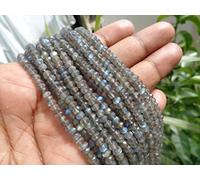 Fil de perles rondes à facettes en labradorite naturelle AAA de 4 mm, 33 cm de long, perles de guérison
