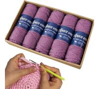 Fil De Poids Doigté - 500 G De Velours De Laine D', Fil De Crochet À Tricoter Pour Écharpe Douce, Poids De Chaussette Doigté | Écharpes Au Toucher Cachemire, Pulls D'hiver Respirants, Châ