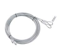 Fil de porte de garage SOURCING MAP 3mm Diamètre 4m Longueur Câble de Porte de Garage Fil de Ressort de Torsion Acier Galvanisé 2Pcs