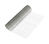 Fil de poulailler, clôture en fil de poulet - Clôture à poulet en fil de fer galvanisé en métal - Filet Hexagonal robuste pour, rouleau de de pour jardin, cour, ferme