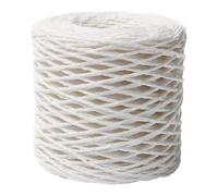 Fil de raphia, corde de raphia, papier d'emballage de code, fil de bricolage fabrication de fil de couleur naturelle et texture mate pour décoration de bricolage, projet de piste
