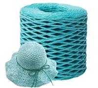 Fil De Raphia Naturel 150m Pour L'artisanat, Ruban De Raphia, De Fil De Raphia Pour Le Croch, Bobine Pour Fabrication Sacs De Plage, Rouleaux Raphia À Crochete pour loisirs créatifs, crochet