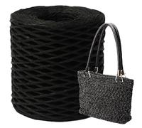 Fil De Raphia Naturel 150m Pour L'artisanat, Ruban De Raphia, De Fil De Raphia Pour Le Croch, Bobine Pour Fabrication Sacs De Plage, Rouleaux Raphia À Crochete pour loisirs créatifs, crochet