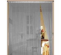 Fil de rideau 90 cm x 240 cm (largeur x hauteur) Argenté