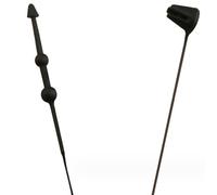 Fil de sécurité de 180 mm pour étiquettes | Lot de 2000 broches à boucle en noir | Utilisation sans pistolet d'étiquetage / pistolet agrafeur | Fils pour vêtements et autres étiquettes de produits |