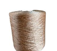 Fil de soie mercerisé Summer Ice Silk 500 g for tricot à la main, fil doux de 1 mm for la confection de poupées et de pulls(Pink red)