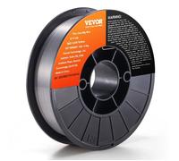 VEVOR Fil de Soudage 0,9 mm 4,5 kg Fil de Soudure MIG E71T-GS Bobine de Fil à Souder Noyau Flux Acier Doux Sans Gaz 200 mm Résistance Traction 560 MPa Arc Stable Peu Éclaboussure pour Machine à Souder
