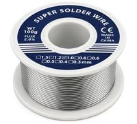Fil de Soudure 1mm 100g,Fil Étain à Souder avec Noyau de Colophane | Bobine d'Étain à Souder Électronique pour Soudure Électrique,Réparation de Circuits Imprimés,Câblage et Projets DIY