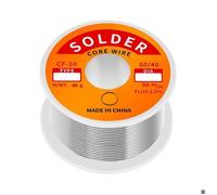 Fil de soudure étain-plomb à colophane, 2% flux Sn60-Pd40, 0,8 mm, 50 g, 1 pièce, pour soudage précis, fiable