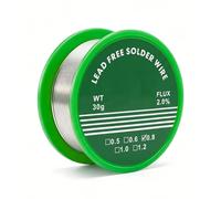 Fil de Soudure Sans Plomb 0,8mm,Sn99.3% Cu0.7%,30g Étain à Souder Avec Flux