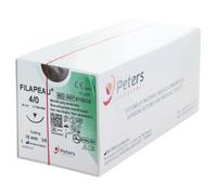 Fil de suture. sutures chirurgicales stériles Filapeau - 1.5 D - 4/0 COM - 3/8 - 16 mm - 90 cm