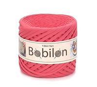 Fil de t-shirt pour crochet, tricot, projets de macramé, tissu pour bricolage, sac, panier, coussin, projets 5-7 mm Corail