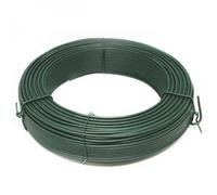 Linxor - Fil de Tension en Acier galvanisé plastifié pour Grillage ou Autre - 100 m x 2.2mm Ø - Vert