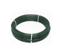 Linxor - Fil de Tension en Acier galvanisé plastifié pour Grillage ou Autre - 50 m x 2.4mm Ø - Vert