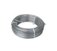 Fil de tension en acier galvanisé pour grillage ou autre - 100 m x 2.4mm Ø - Gris - Linxor Gris