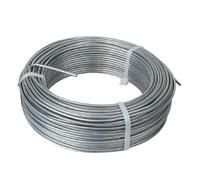 Fil de tension en acier galvanisé pour grillage ou autre - 100 m x 2.7mm Ø - Gris - Linxor