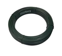 Fil de tension vert galvanisé et plastifié pour clôture, 100m [Ø2,30mm]